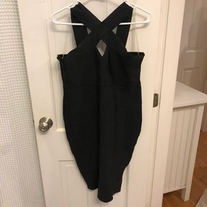 Body con black dress